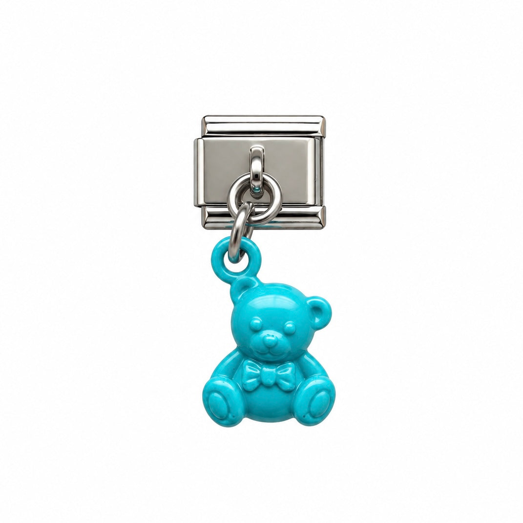 CHARM Osito Celeste Colgante