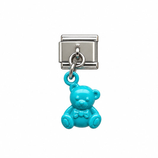 CHARM Osito Celeste Colgante