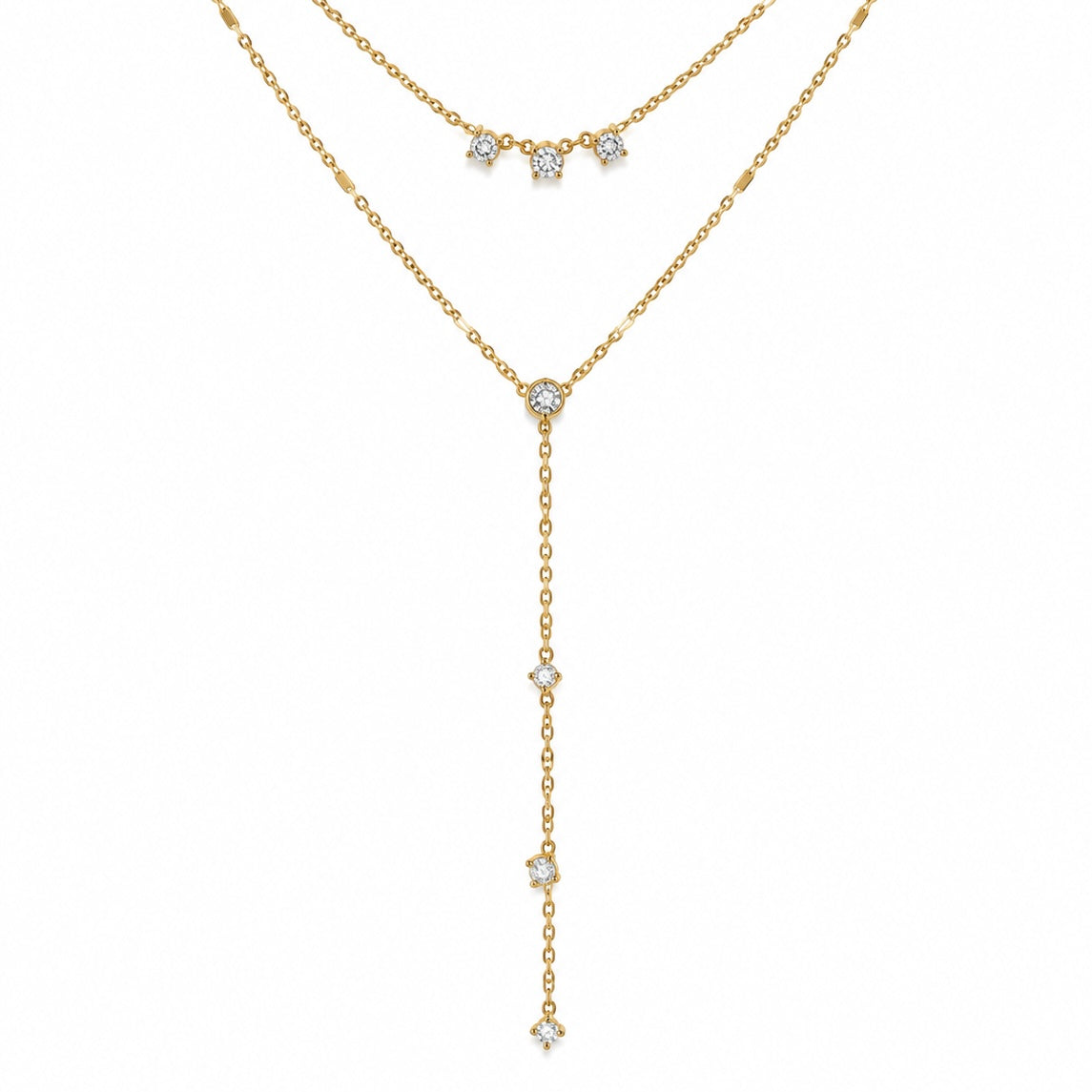 Collar Largo 7 Zirconias