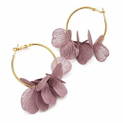 Aretes Flor Lámina