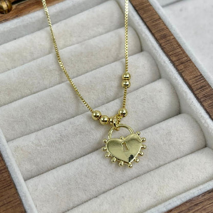 Cadena corazón candado 🔒