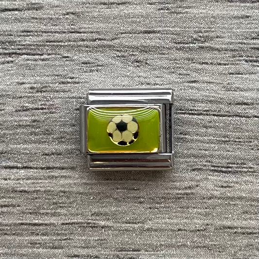 CHARM Balón de fútbol con Fondo verde