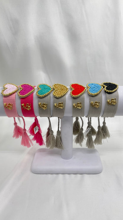 Pulsera corazón fe