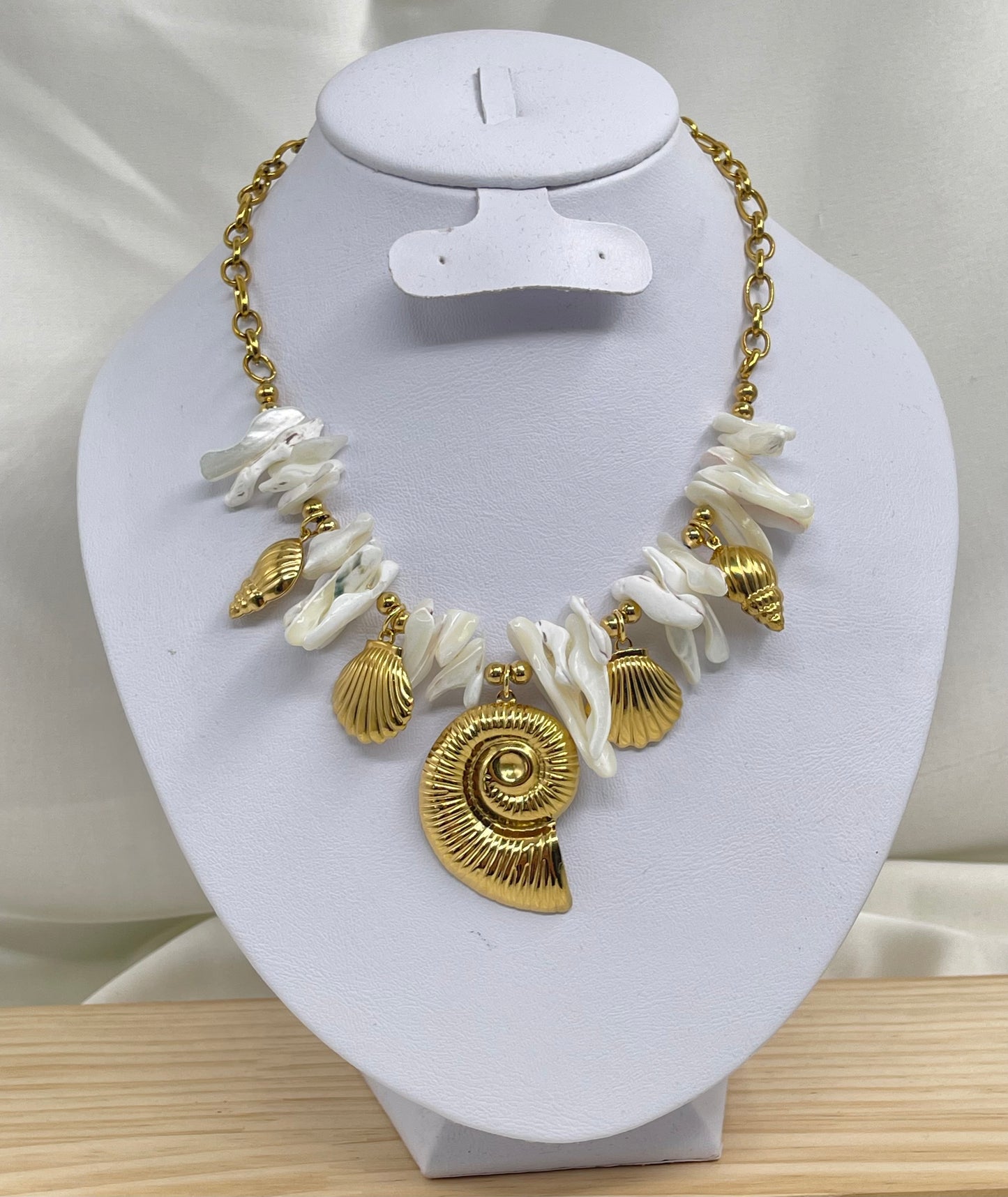 Collar Caracol Conchas Chunky 🐌