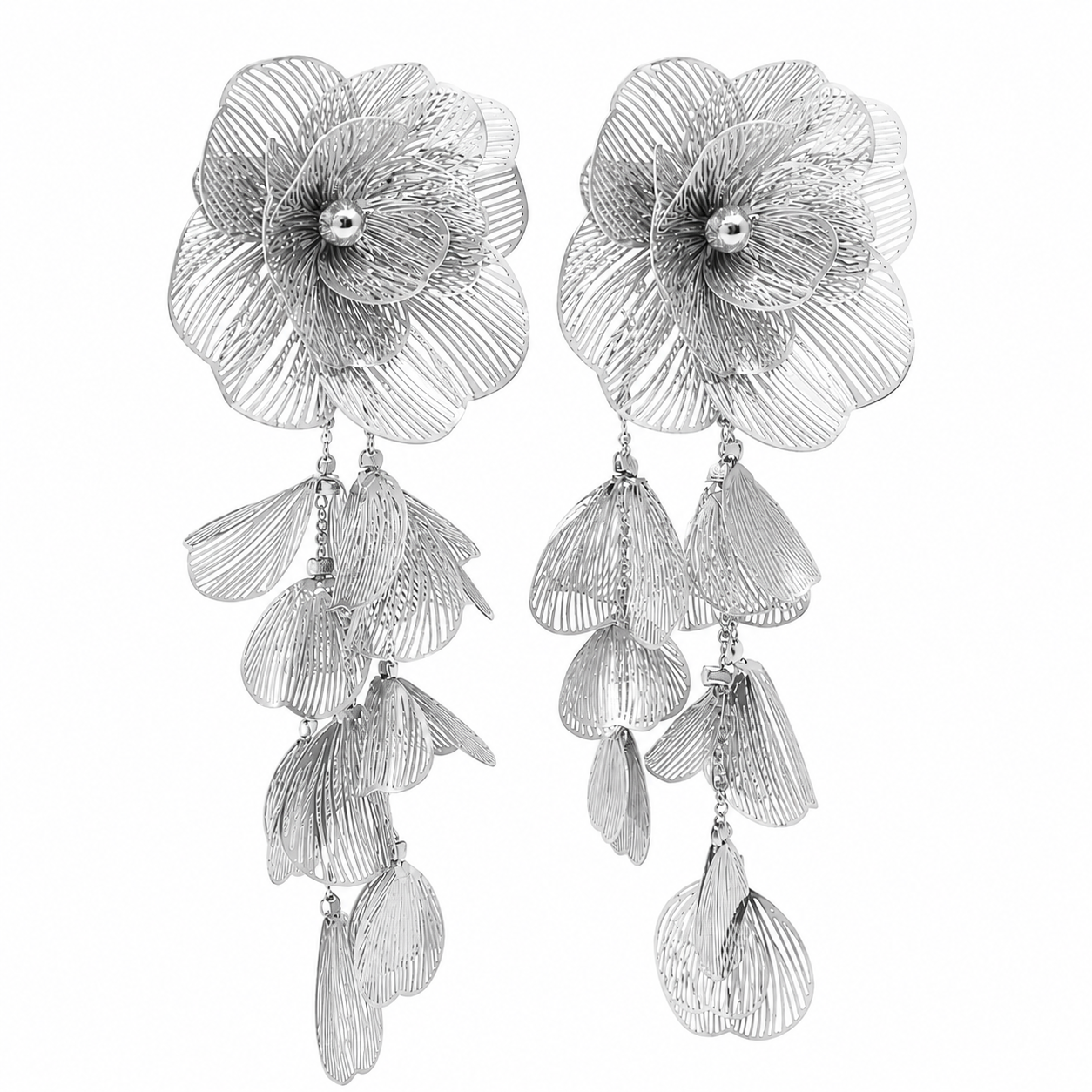 Aretes Flor Lámina XL