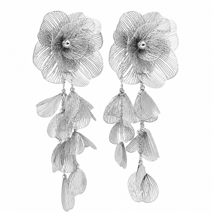 Aretes Flor Lámina XL