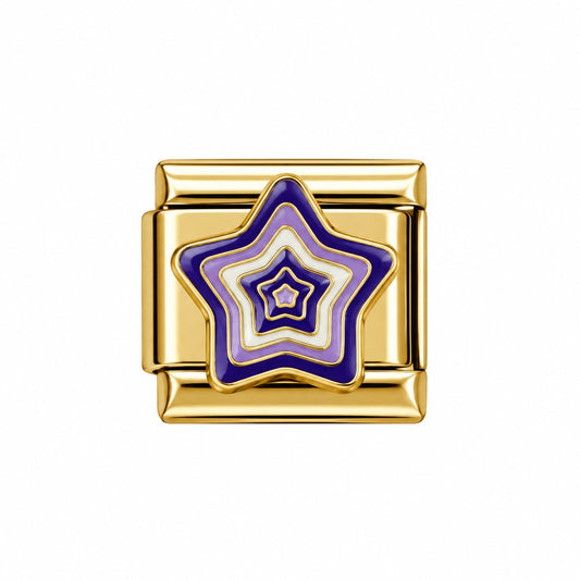 Charm estrella morada