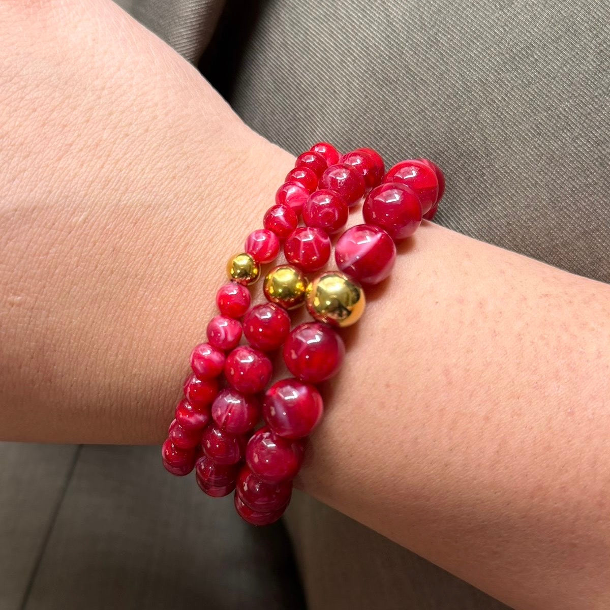 Pulsera trío bolas