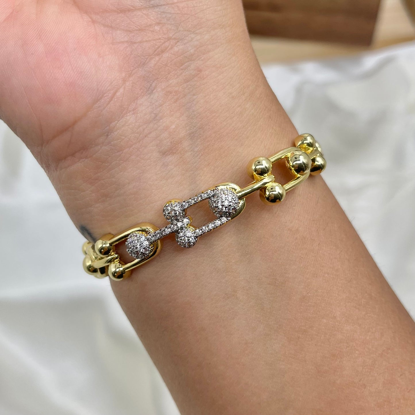 Brazalete Tiffa Bicolor Grande