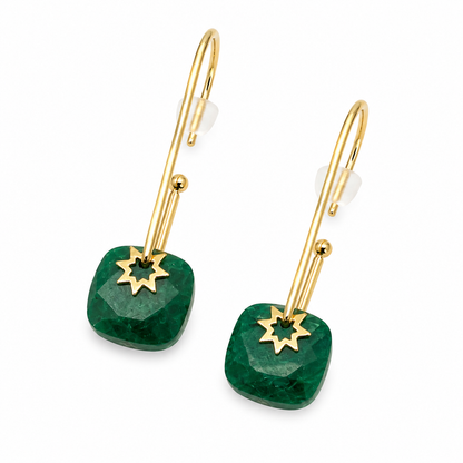 Aretes Gancho Piedra Natural