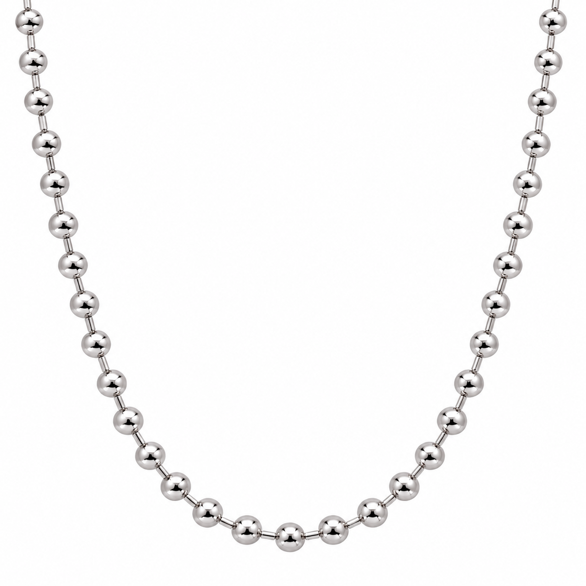 Cadena Cuentas Silver