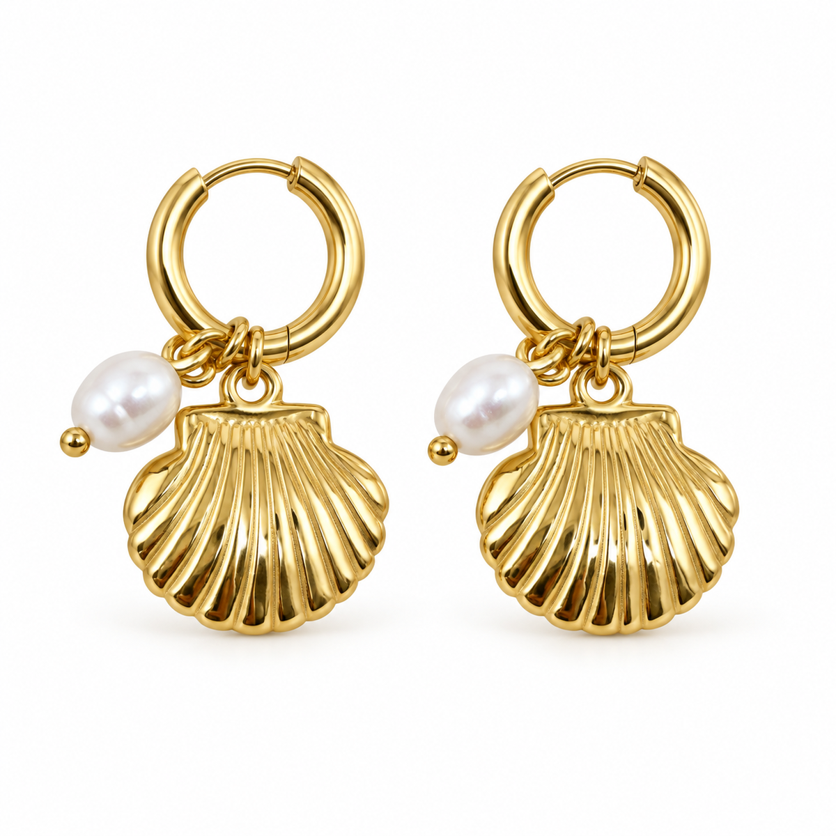 Arracada Concha y Perla 🐚
