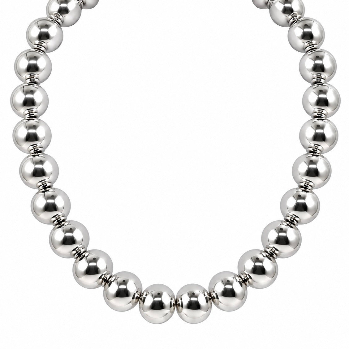 Collar Bolas Plata