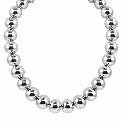 Collar Bolas Plata