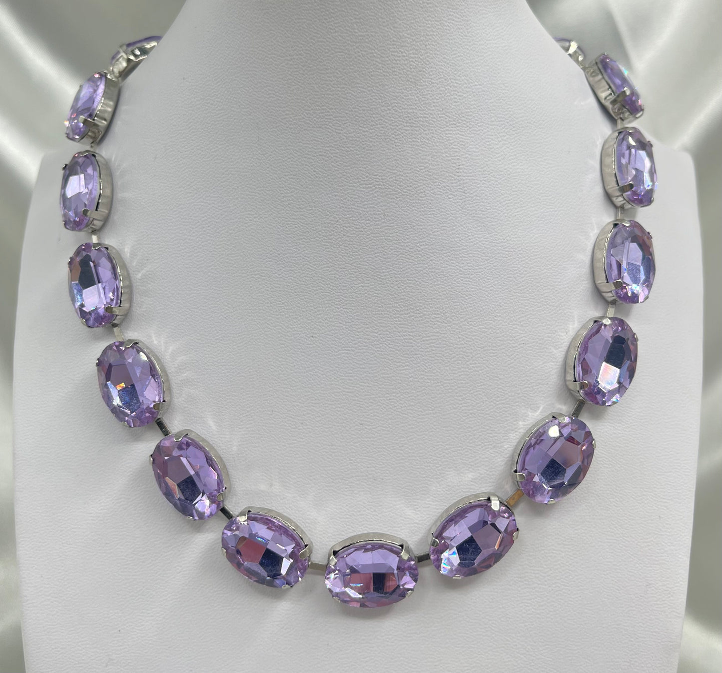 Collar piedra oval