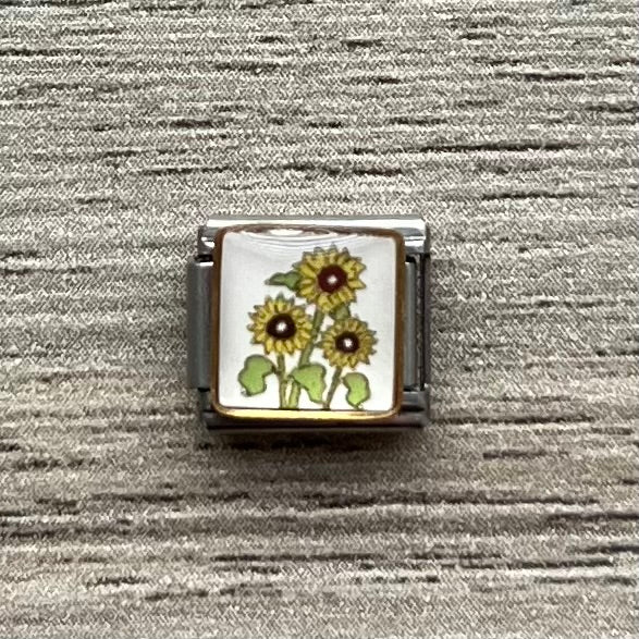 CHARM Girasoles fondo blanco