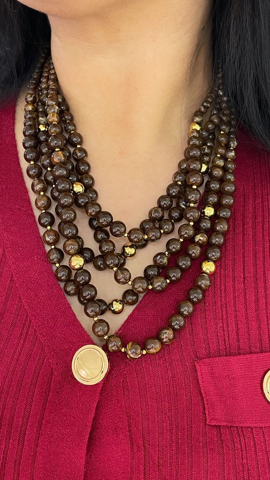 Collar Capas Acrílico