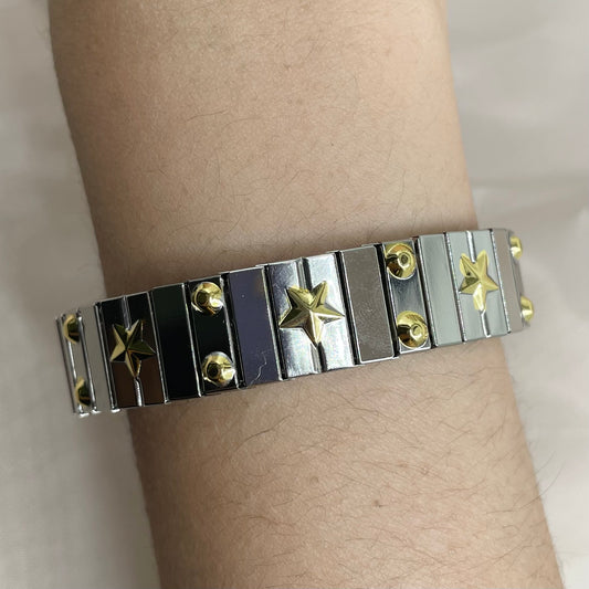 Pulsera italiana estrellas