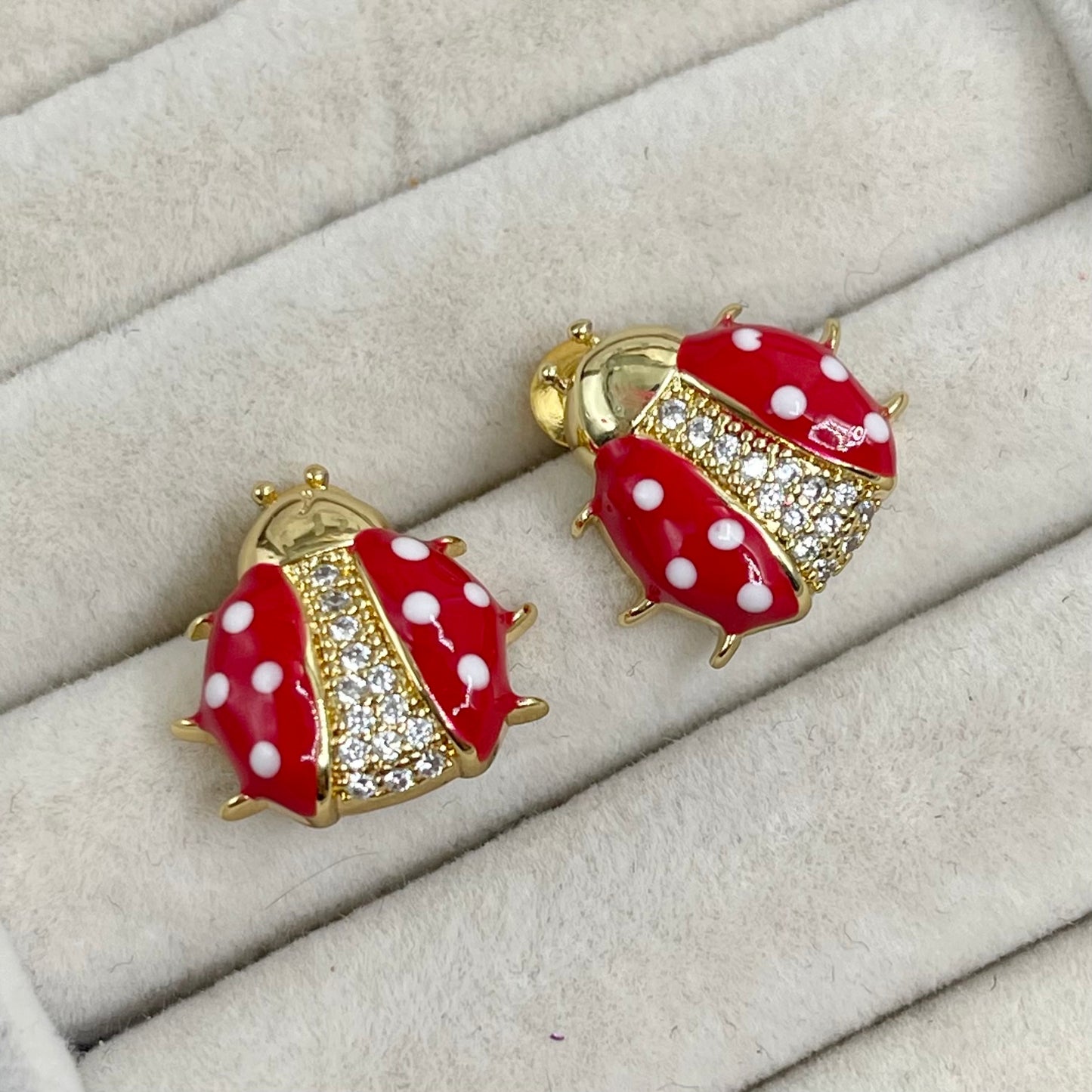 Aretes Catarina Circonia 🐞