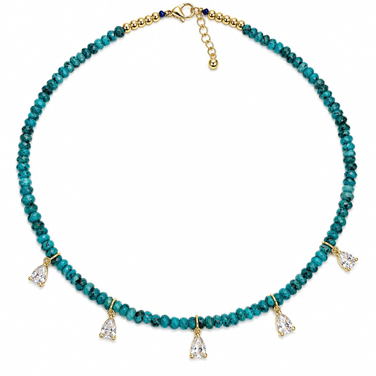 Collar Piedra Natural Zirconias
