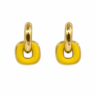 Aretes Cuadro Colgante