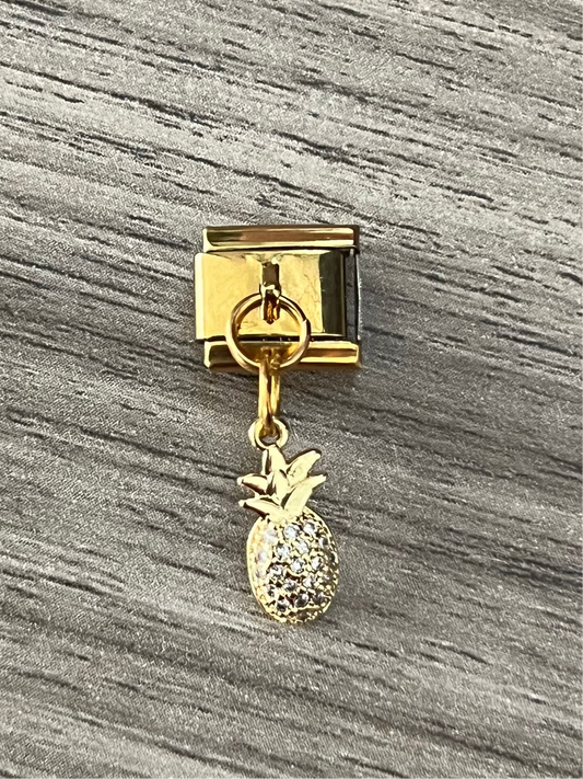 CHARM Piña Zirconia Colgante 🍍