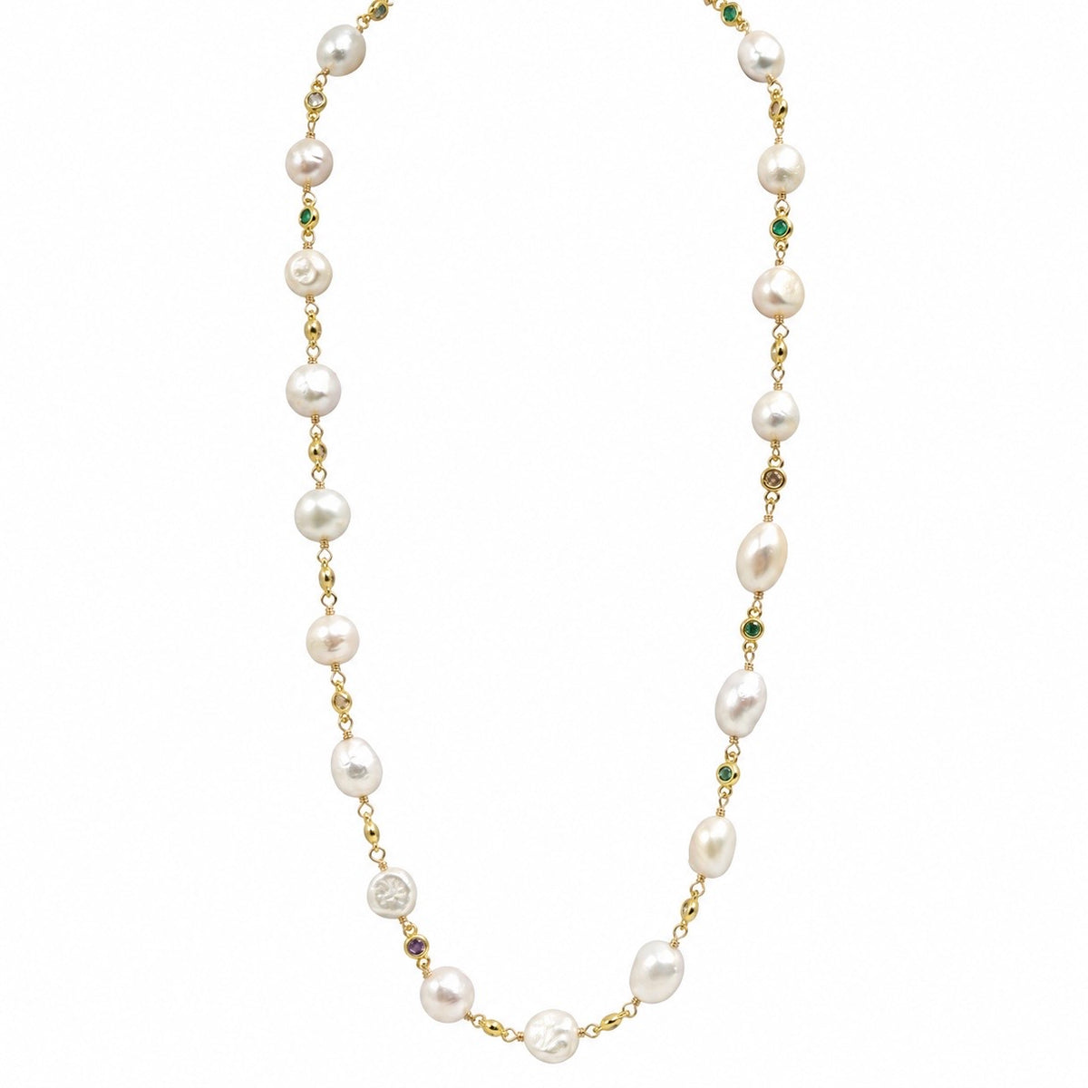 Collar Perlas y Cadenita