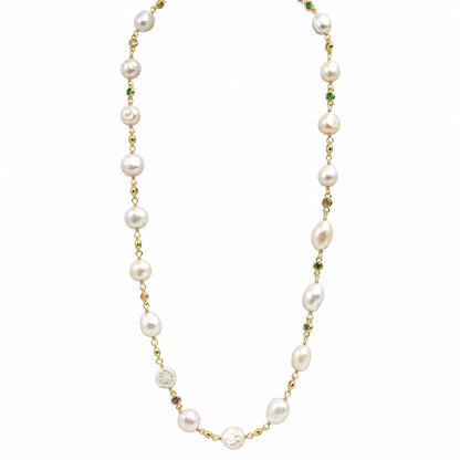 Collar Perlas y Cadenita