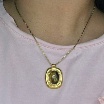 Collar Óvalo acero