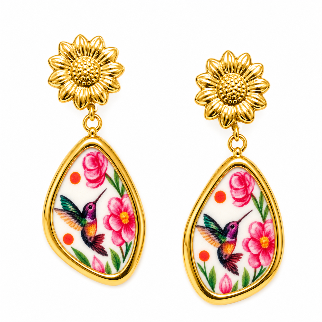 Aretes Colibrí