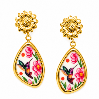 Aretes Colibrí
