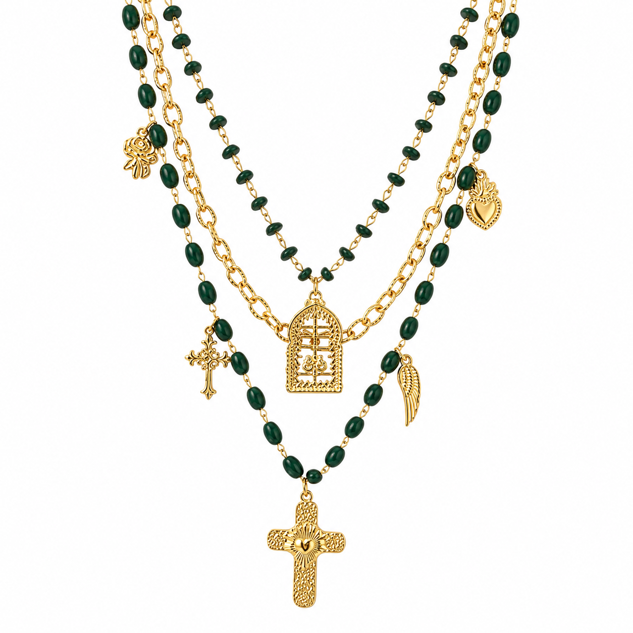 Collar Verde Jaula