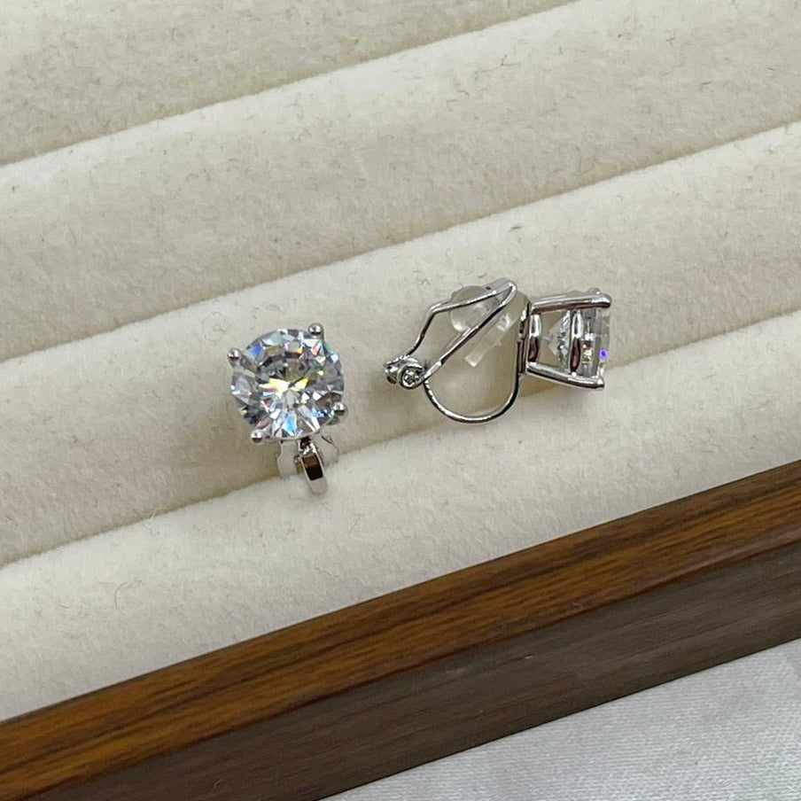 Aretes Clip Diamante