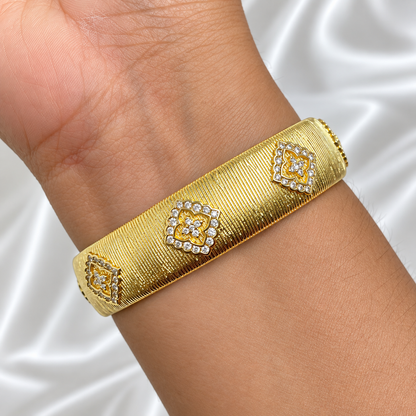 Brazalete Rombos Zirconia