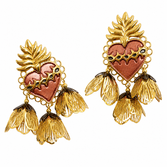 Aretes Corazón y Láminas