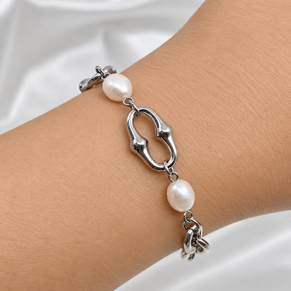 Pulsera Perla Eslabones