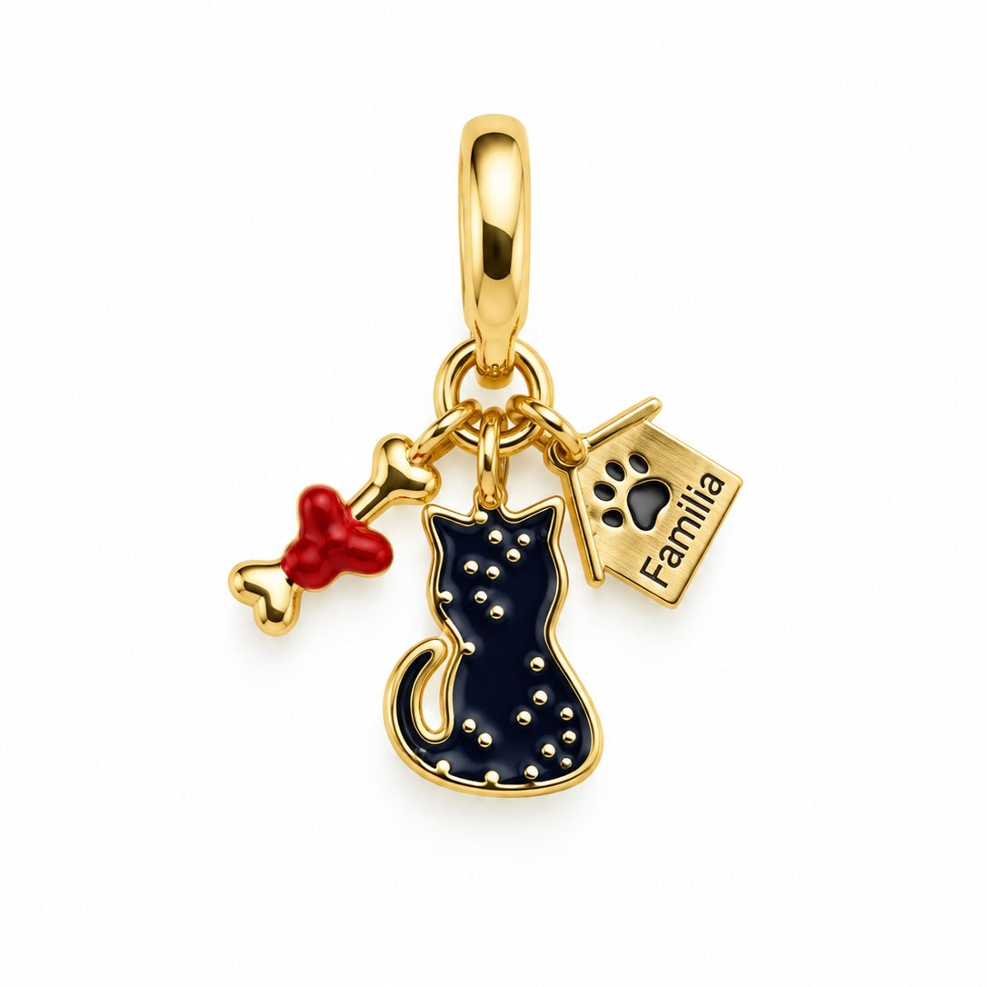 Dije Charm Colgante Gato