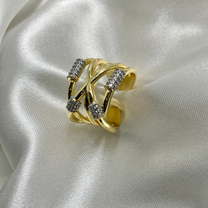 Anillo Bicolor X Circonia 💍
