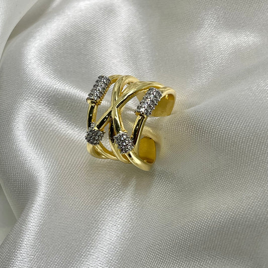Anillo Bicolor X Circonia 💍