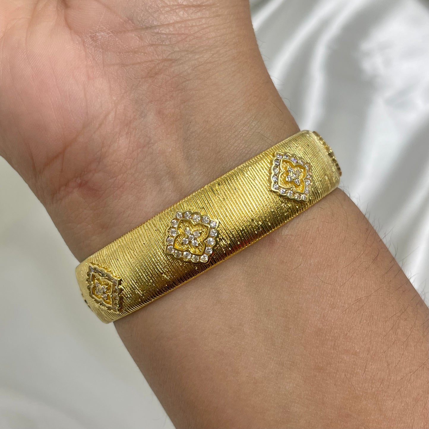 Brazalete Rombos Circonia