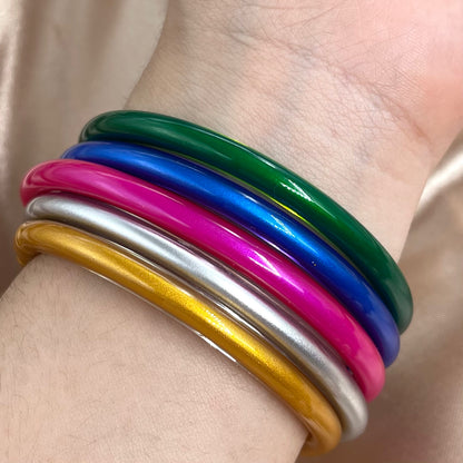 Pulseras Plastic Colores Chicas