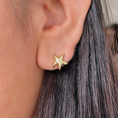 Aretes Poste Mini Estrella Mar
