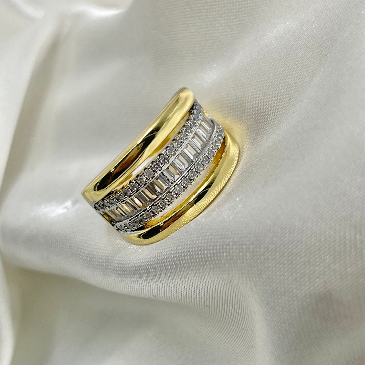 Anillo Bicolor Baguettes 💍