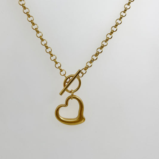 Collar Corazón Broche