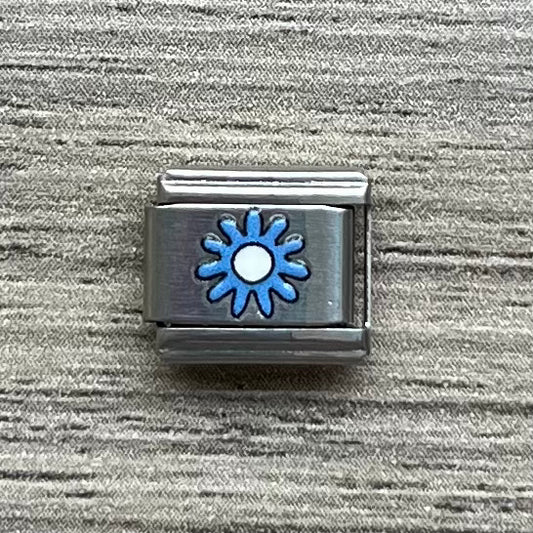 CHARM Sticker Flor Azul