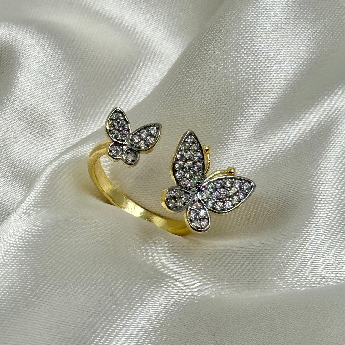 Anillo Bicolor Mariposa 💍🦋
