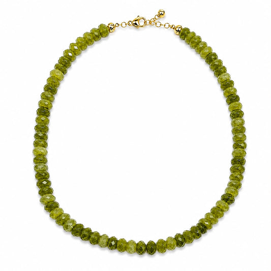 Collar Piedra Natural Facetado