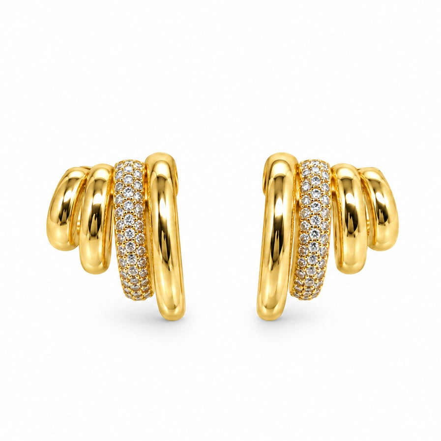 Aretes 4 círculos