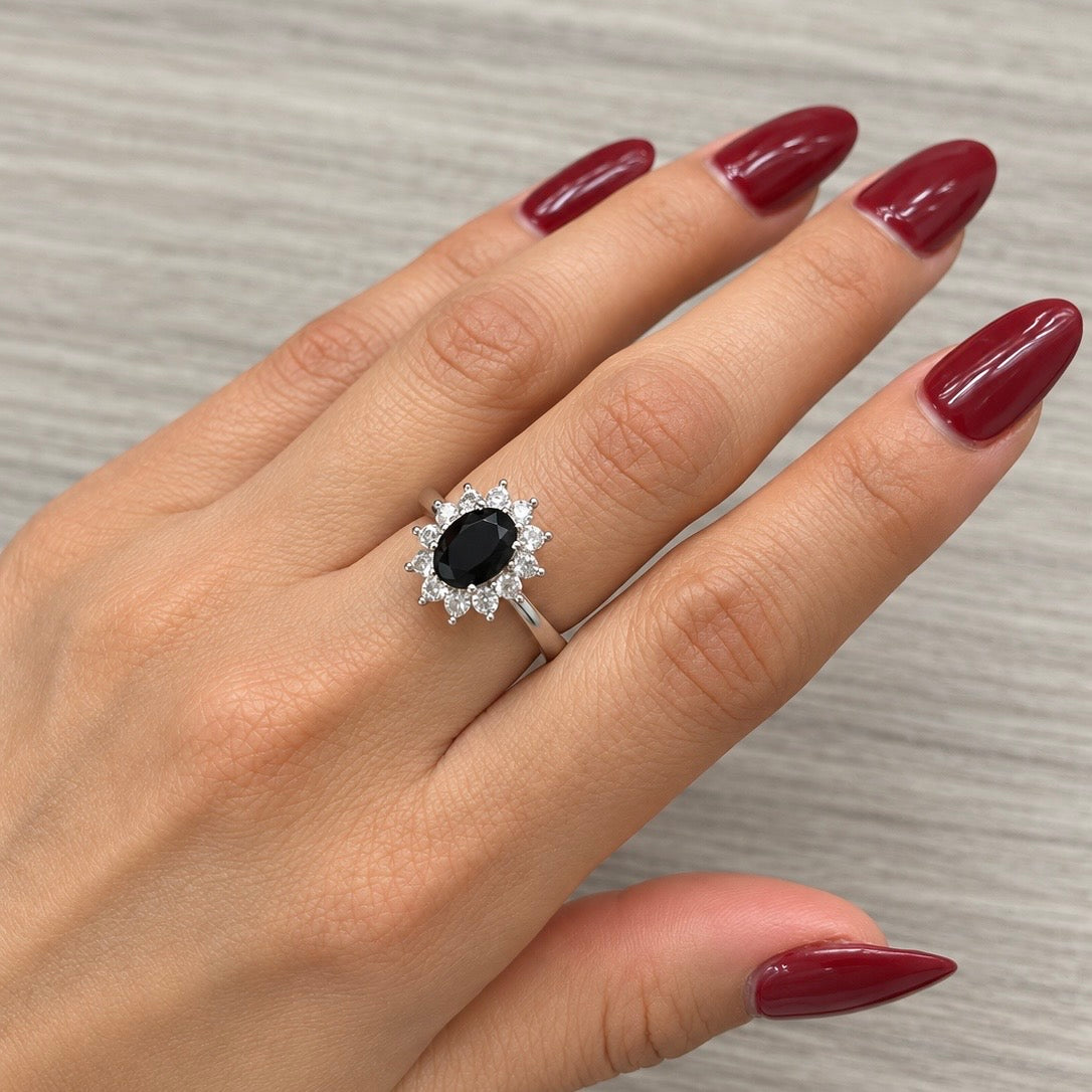 Anillo Lady Di Negro