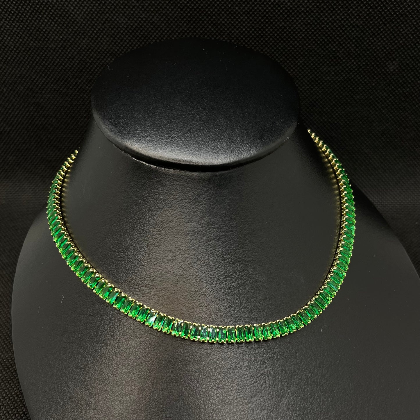 Choker Baguettes Verdes